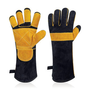 Guantes de Soldadura Resistentes al Aceite e Impermeables, Palma de Cuero Sintético, para Fusión de Tuberías, Fontanería Subacuática, Mantenimiento Industrial - Product Image 1