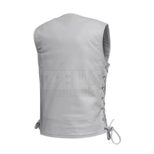 Best Selling For Adult <b>Men</b> Leather <b>Vest</b> Genuine Leather In New Style High Quality Fashion Leather <b>Vest</b> - Product Image 3
