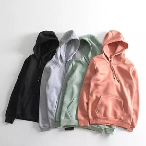 Sudadera con Capucha Unisex, Color Sólido, con Bolsillo, Manga Larga, Informal, Tejida, para Otoño, 100% Algodón, Felpa Francesa, Corte Regular - Product Image 1