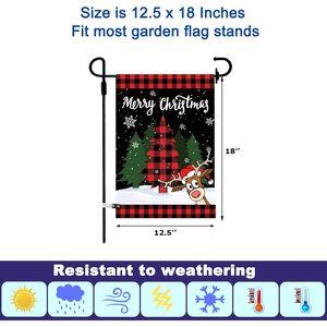 Set di 12 Bandiere da Giardino Bifacciali 12 X 18 Pollici, Decorazioni per Cortile per Natale, Halloween, Pasqua, San Valentino - Product Image 2