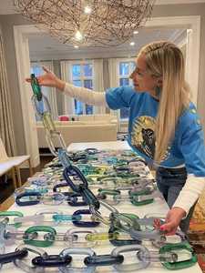 Chaîne en résine pour la décoration intérieure, plateau de table basse et décoration d'étagère, article de décoration abordable à faible coût - Product Image 6