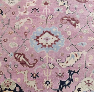 Tapis en laine vintage noué à la main |   Tapis d'appoint oriental persan traditionnel |   Tapis de décoration d'intérieur luxueux à motifs floraux pour salon et chambre - Product Image 2