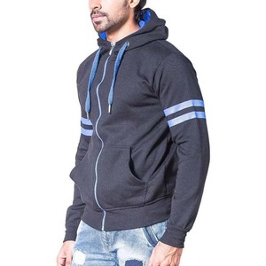 Sweat-shirt à capuche en polaire pour homme, chaud et confortable, à manches longues, avec poignets côtelés et poche kangourou, pour l'automne et l'hiver - Product Image 1