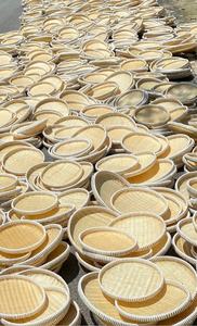 Cesta de Bambú Plana de Alta Calidad para Decoración del Hogar 2025, para Exhibir Alimentos y Decorar el Hogar, Ecológica - Product Image 6