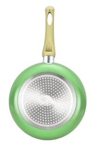 Ensemble de casseroles en forme de pomme verte, 1 pièce, revêtement antiadhésif en émail, aluminium, poignées en plastique, couvercles en verre + silicone - Product Image 2