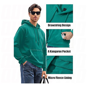 <b>Men's</b> Hoodies Sweatshirts Custom Hoodie Heat Transfer Printed Casual <b>Pullover</b> Streetwear Fashion Long Sleeve Density Printing - Product Image 3