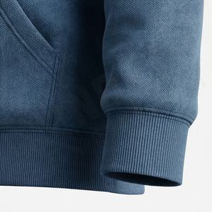 Sweat à capuche pour homme 100 % coton, design personnalisé, coupé-cousu, teint uni, 400 GSM, en molleton bouclette, style streetwear hiver, motif uni - Product Image 6