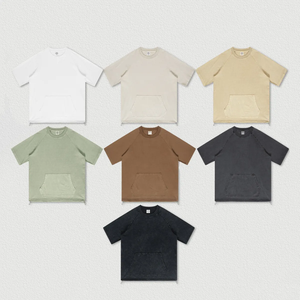 T-shirt Homme Slim Fit Personnalisé avec Logo, 100% Coton, Grammage Lourd 300g, Haute Qualité, Séchage Rapide, Couleur Unie - Product Image 5