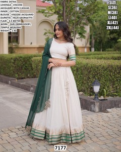 Ziva Luxe <b>white</b> <b>Lehenga</b> - Product Image 2