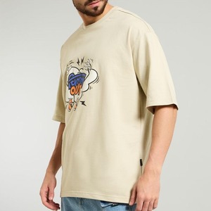 Camisetas de Algodón 100% con Estampado Puff para Hombre, Diseño Personalizado, Manga Corta, Tallas Grandes, Fabricadas en Pakistán, al Mejor Precio - Product Image 4