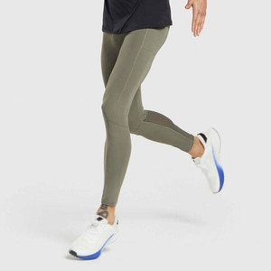 Leggings Deportivos de Alto Rendimiento para Hombre, Corte Ajustado, Transpirables, de Poliéster/Algodón, Ligeros, con Cintura Elástica para Fitness - Product Image 2