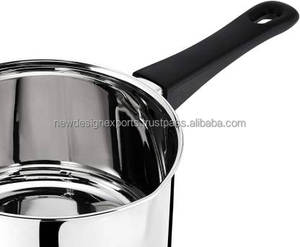 กระทะซอสสแตนเลสสตีล,กระทะนมพร้อมด้ามจับ Bakelite มีหลายขนาด - Product Image 5