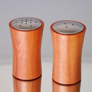 Salero y pimentero de madera, salero de madera de lujo, juego de sal y pimienta, decoración rústica para mesa, accesorio de cocina hecho a mano, mesa de comedor - Product Image 4