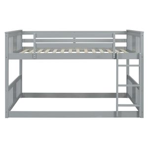 Letto a Castello Grigio Full Over Full con Scala per Bambini SKU LT000207AAE - Product Image 6
