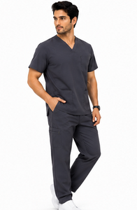 Ensemble de tenue médicale pour homme, respirant, en spandex, pour médecins, infirmiers, hôpitaux, confortable, extensible et résistant - Product Image 4