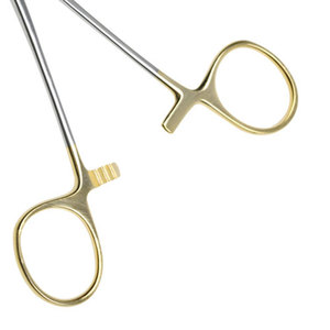 Professional Bayonet Tissue Forceps <b>Tungsten</b> Carbide Surgical Instrument Stainless Steel ENT Microsurgery Forceps - Product Image 4