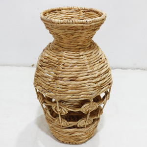 Artex Dong Thap usine jonc de mer corde jacinthe d'eau tissage rustique fleur Vase artisanat naturel fait à la main Vietnam artisanat - Product Image 2