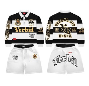 Custom Nylon Summer Short Men's Tracksuit Digital Print logo Jacket <b>Waterproof</b> Short 2 Piece <b>Set</b> Patchwork Lightweight SweatSuit - Product Image 5