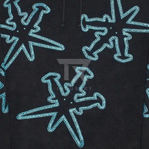 Best Price Winter Men's <b>Rhinestone</b> <b>Hoodies</b> with Digital Printing Oversized Fit Low MOQ Made in Pakistan - Product Image 6