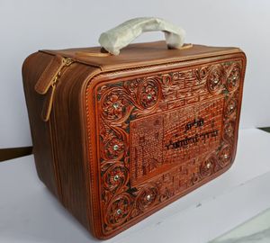 New RABADA Western Style Handcrafted Tooled Leather Jewelry Box Cute Trendy Travel Essentials Minimal <b>Storage</b> Rajasthan - Product Image 2