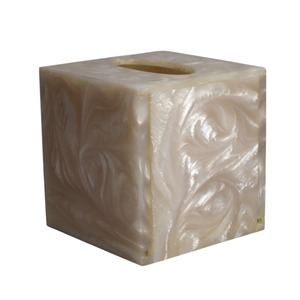 Boîte à mouchoirs décorative en résine faite à la main, distributeur de mouchoirs de luxe pour la maison et le bureau modernes, porte-mouchoirs en résine de qualité supérieure - Product Image 2