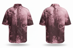 Fashionable Stylish Streetwear Tie Dye Custom Printed Design Short Sleeve <b>Dress</b> Shirt for <b>Men</b> Trendy Casual Summer Wear Shirts - Product Image 6