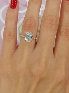 Timeless 1.51ct Oval Cut Moissanite Engagement Ring Brilliant Solitaire Luxury Bridal Wedding Anniversary Jewelry for Women - Product Image 2