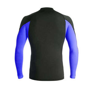 New Arrival Cheap Customized Logo High Quality Long Sleeve <b>Men's</b> Rash Guard for <b>Swimming</b> Custom Sublimation <b>Men</b> Rash Guard - Product Image 2