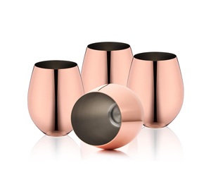 Verre à boire en cuivre pur de fabricant OEM, design martelé élégant, durable, pour le stockage de l'eau et le bien-être ayurvédique - Product Image 5