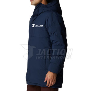 Nouvelles parkas imperméables à fermeture éclair intégrale pour hommes, coupe ajustée, marque privée - Product Image 3