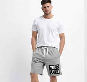 New Custom Men's Cotton Shorts Drawstring Gym Training Casual Sweat Shorts Streetwear Running Athletic Shorts For Men - Product Image 2