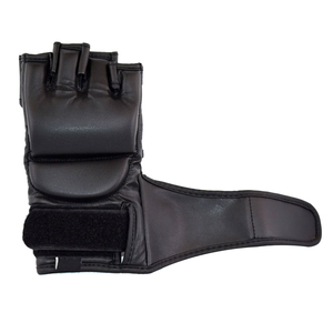 Gants de MMA avancés à demi-doigts respirants avec rembourrage absorbant les chocs en cuir pour l'entraînement et le sparring - Product Image 4