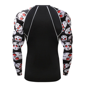 เสื้อแรชการ์ดแขนยาวสำหรับผู้ชาย UPF50+ ระบายอากาศได้ดี แห้งเร็ว ทนคลอรีน เสื้อกันคลอรีนแห้งเร็วสำหรับผู้ชาย - Product Image 2