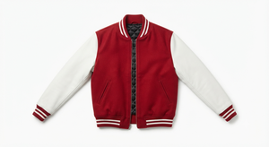 Color Block Chenille Embroidery Custom Logo Men's Varsity Bomber Jacket Quilted Cotton Lining Covered <b>Button</b> Closure Winter - Product Image 3