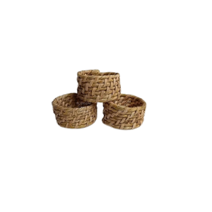 Lot de Ronds de Serviette Tissés Faits Main en Jute et Coton Écologiques pour Décoration de Table Mariage Hôtel Fournisseur en Gros - Product Image 5