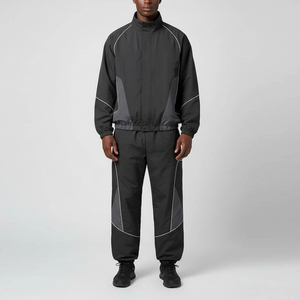 <b>Men's</b> Color Block Windbreaker Tracksuit Zip <b>Jacket</b> Jogger Set Embroidery Print Sweat Suit - Product Image 6