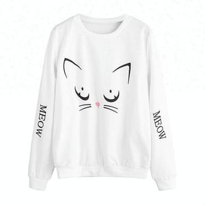 Sudadera con Capucha de Algodón y Forro Polar para Mujer, Diseño de Orejas de Gato, Logotipo Frontal, Estampado Personalizado, Venta al por Mayor de Vithas Industry - Product Image 2