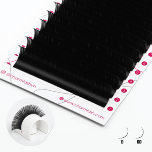 Charmlash Pestañas al por mayor de visón de 18mm, extensiones de pestañas de volumen de cachemira, bandeja de pestañas con curvatura C CC D DD, bandejas de pestañas clásicas - Product Image 1