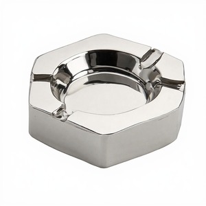 Classic Square Metal Cigar Ashtray Durable Design for Smoking Accessories - Product Image 3
