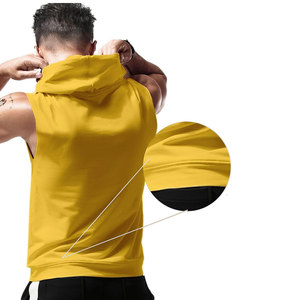 Sudadera sin Mangas para Hombre, de Algodón y Felpa, con Logotipo Personalizado, Ropa Deportiva Transpirable, Fabricante OEM - Product Image 4