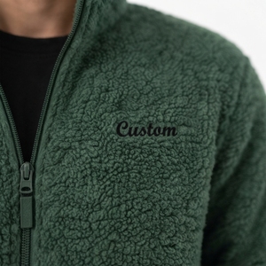Men's Sherpa <b>Jacket</b> Premium Warm <b>Fleece</b> <b>Lining</b> Stylish Casual Outdoor <b>Jacket</b> <b>with</b> OEM Size Private Label Wholesale Custom - Product Image 5