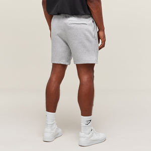 Shorts en molleton 100 % coton pour homme, longueur mi-cuisse, coupe droite, 2 coutures, broderie personnalisée, vente en gros sur mesure - Product Image 2