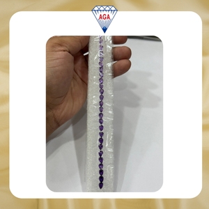 High Quality Natural African <b>Amethyst</b> Pear Cut 27 Piece Set 16.21 Carat 7x5mm Loose Gemstones for <b>Bracelet</b> Necklace Jewelry - Product Image 2