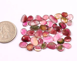 Gema biturmalina Natural de calidad AAA, Gema holgada de varias formas, Gema facetada calibrada de tamaño, piedra semipreciosa, biturmalina - Product Image 6