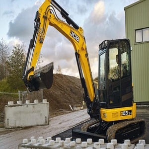 Mini-excavatrice sur chenilles hydraulique compacte JCB 55Z 1, 47 points, moteur diesel 9 CV, poids en ordre de marche de 5 tonnes, travaux lourds de terrassement - Product Image 4