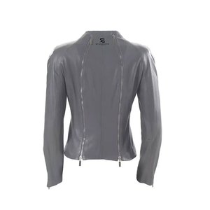 <b>Women's</b> PU <b>Leather</b> <b>Jacket</b> Zipper Fashion Outerwear Slim Fit Street Wear Autumn Winter Use Woven Stand Collar - Product Image 5
