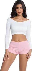 Ropa de Primera Calidad, Tecnología de Microfibra, Resistencia Superior, Ropa Deportiva, Uso Diario Funcional, Pantalones Cortos Deportivos para Mujer - Product Image 4