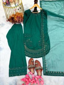 Fancy Wears Women's Viscose 3-Piece Casual Wear Suits Beautiful Designs for Daily Wearing Indian & Pakistani Style - Product Image 3