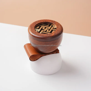 Hot Selling Folk Art Polished <b>Wood</b> Craft Bakhoor Burner Handcrafted Acrylic Tray Set <b>Box</b> Home Decor Luxury Gift Ramadan Eid - Product Image 4