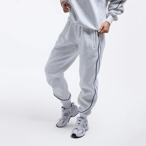 Premium Quality Fabric Wholesale Custom Women's Winter Sweatpants <b>Fleece</b> <b>Jogger</b> With Side Stripe Elastic Waist Streetwear Bottom - Product Image 1